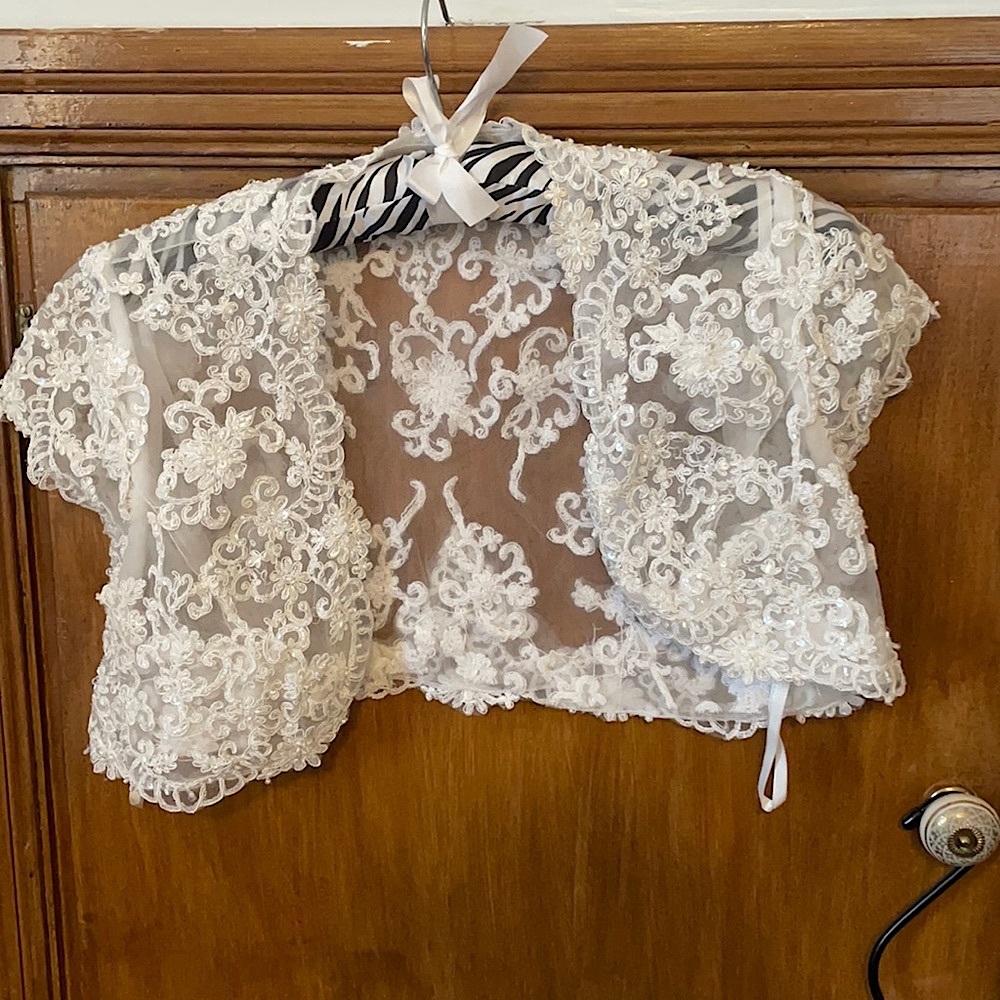 Beaded bridal jacket